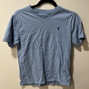 Polo by Ralph Lauren Boy’s Blue V-Neck Shirt, size 10-12, EUC, preppy, pullover